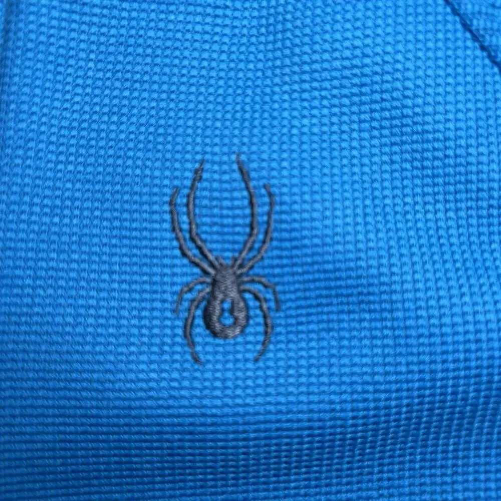 Spyder Full‎ Zip Jacket For Kids Size XL 18-20 Blue And Gray Sweater